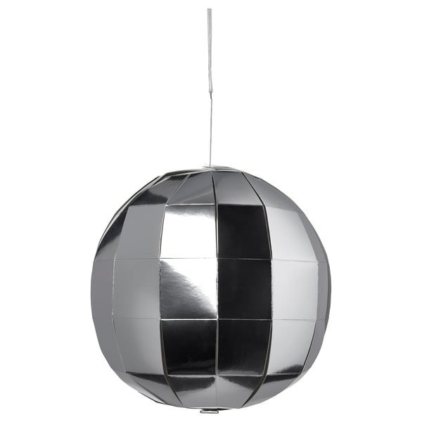 FRÖJDA Décoration à accrocher, effet chrome, 30 cm