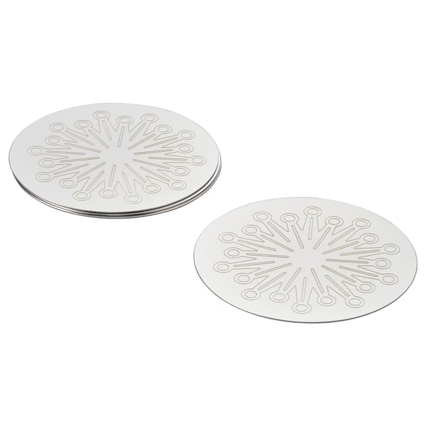 FRÖJDA Dessous de verre, acier inoxydable, 9 cm