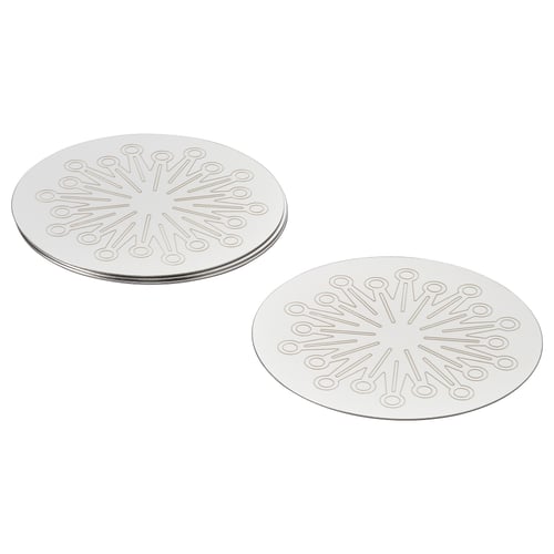 FRÖJDA Dessous de verre, acier inoxydable, 9 cm