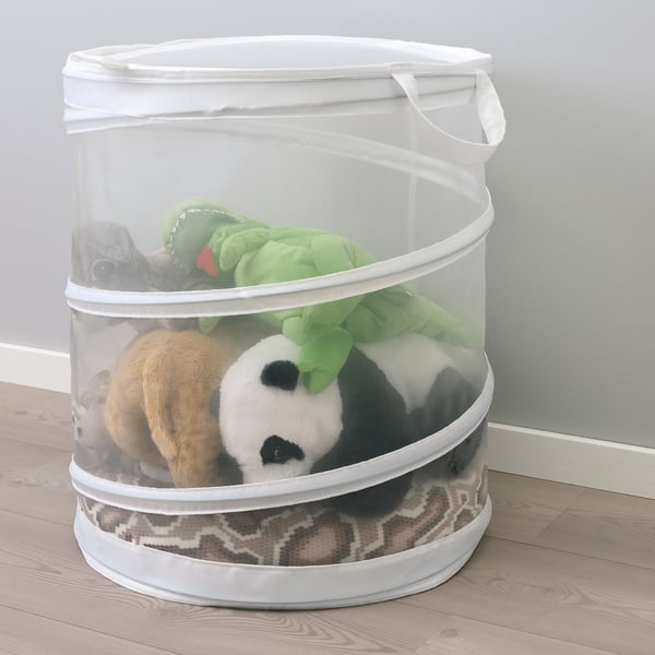 FYLLEN Panier à linge, blanc, 79 l