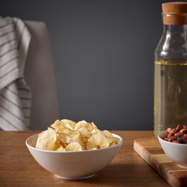 GODMIDDAG Bol, blanc, 16 cm