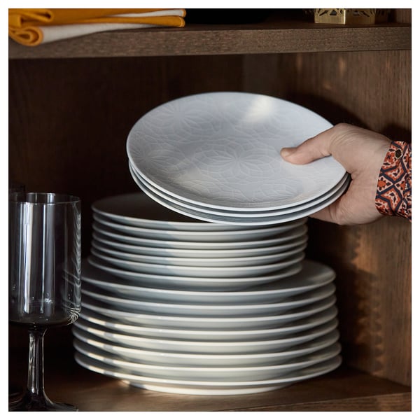 GOKVÄLLÅ Assiette, blanc, 21 cm