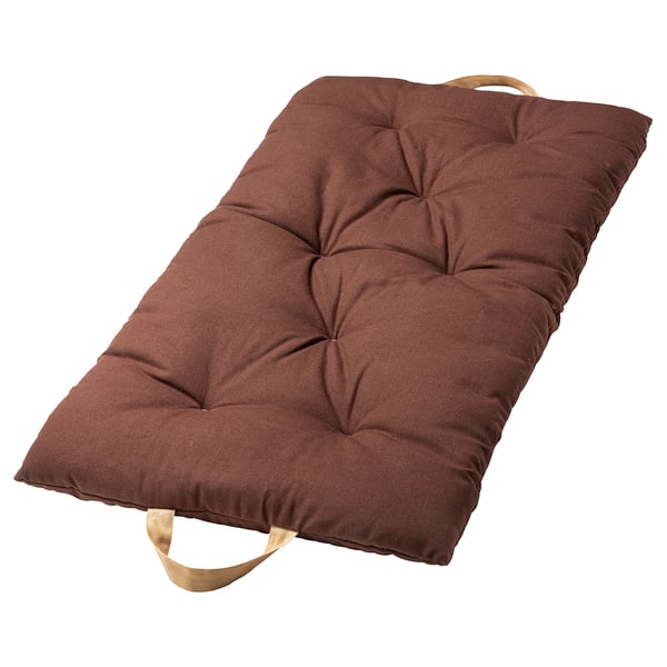 GOKVÄLLÅ Coussin/pouf, brun, 45x90 cm