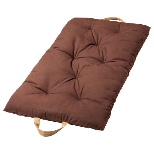 GOKVÄLLÅ Coussin/pouf, brun, 45x90 cm