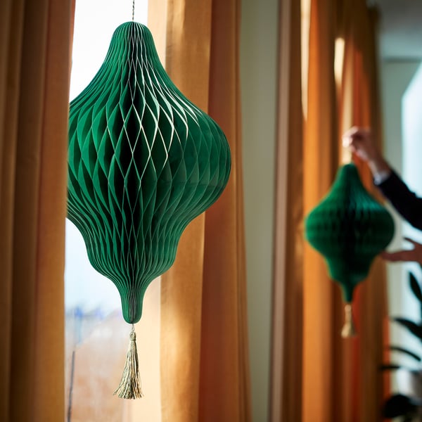 GOKVÄLLÅ Décoration, vert, 33 cm