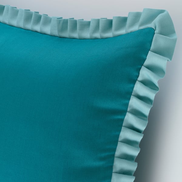 GOKVÄLLÅ Housse de coussin, bleu, 50x50 cm