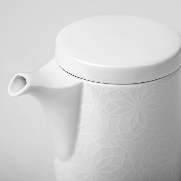 GOKVÄLLÅ Théière, blanc, 1.0 l