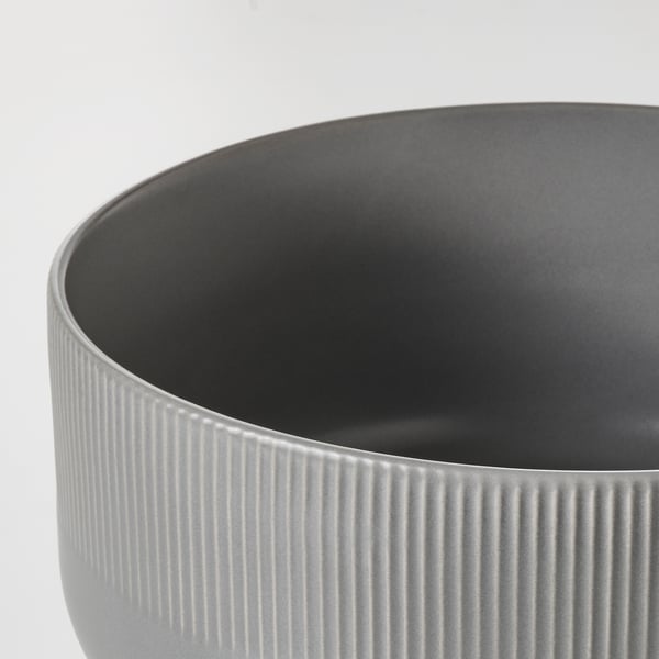 GRADVIS Jardinière, intérieur/extérieur gris, 22 cm