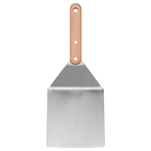 GRILLTIDER Spatule à hamburger, acier inoxydable/hêtre, 30 cm