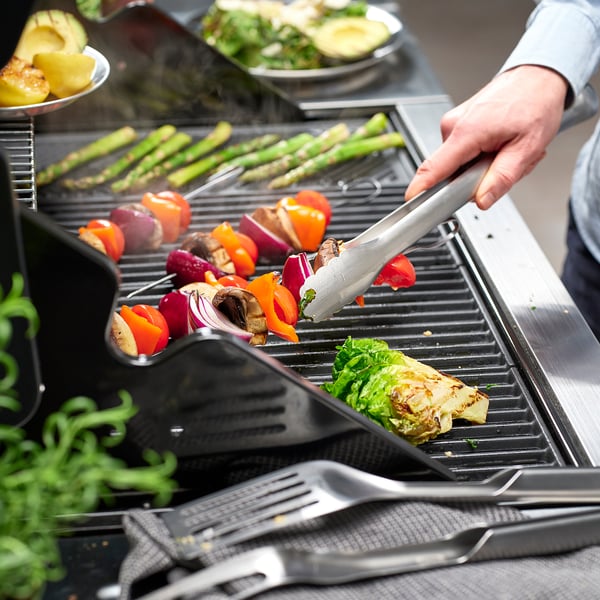 GRILLTIDER Ustensiles barbecue, 3 pièces, acier inoxydable