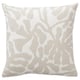 GRÖNKNAVEL Housse de coussin, beige blanc/extérieur intérieur, 50x50 cm