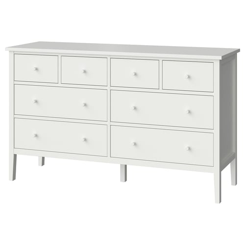 GULLABERG Commode 8 tiroirs, blanc, 168x48x100 cm