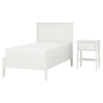 GULLABERG Mobilier chambre, lot de 2, blanc, 90x200 cm