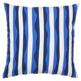 GULLBERGSÖ Housse de coussin, bleu motif rayé/extérieur intérieur, 50x50 cm
