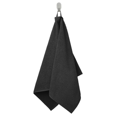 GULVIAL Serviette de toilette, noir, 50x100 cm