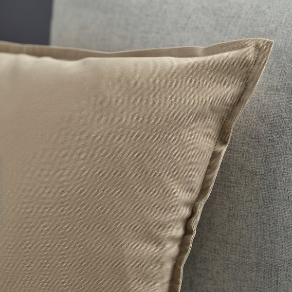 GURLI Housse de coussin, beige, 40x58 cm