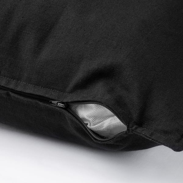 GURLI Housse de coussin, noir, 50x50 cm