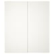 HASVIK Jeu 2 ptes coul, blanc, 200x236 cm