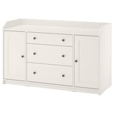 HAUGA Buffet, blanc, 140x84 cm