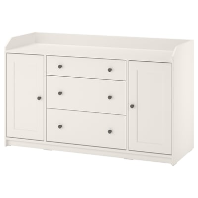 HAUGA Buffet, blanc, 140x84 cm