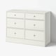 HAVSTA Commode 6 tiroirs, blanc, 121x47x89 cm