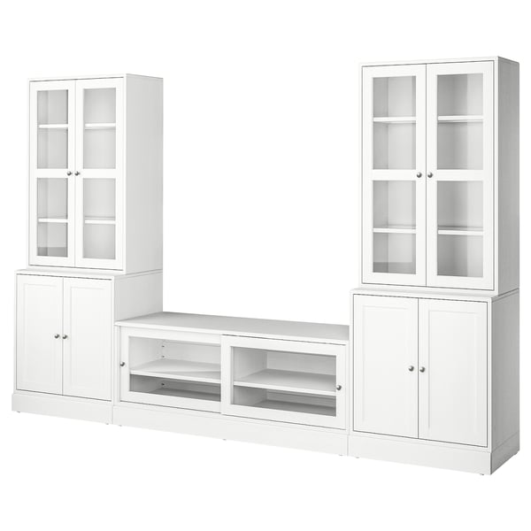 HAVSTA Rangement TV/vitrines, blanc, 322x47x212 cm