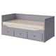 HEMNES Lit banquette 2p (struct + matelas)