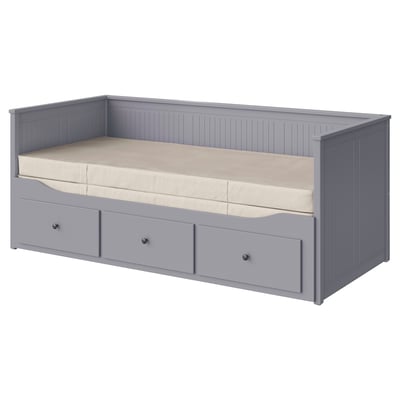 HEMNES Lit banquette 2p (struct + matelas)