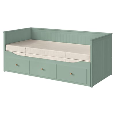 HEMNES Lit banquette 2p (struct + matelas)