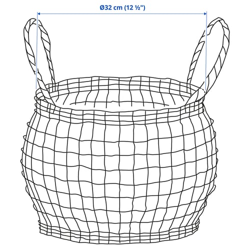 HÖKRUBBA Panier, feuilles de bananier