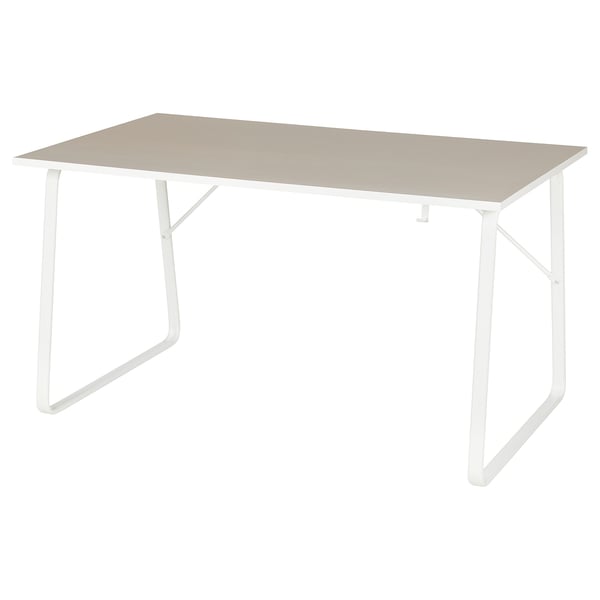 HUVUDSPELARE Bureau gamer, beige, 140x80 cm