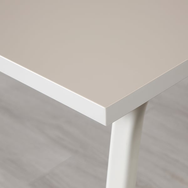 HUVUDSPELARE Bureau gamer, beige, 140x80 cm