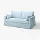 HYLTARP Canapé 2 places, Kilanda bleu pâle