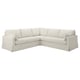HYLTARP Canapé d'angle, 4 places, Gransel naturel
