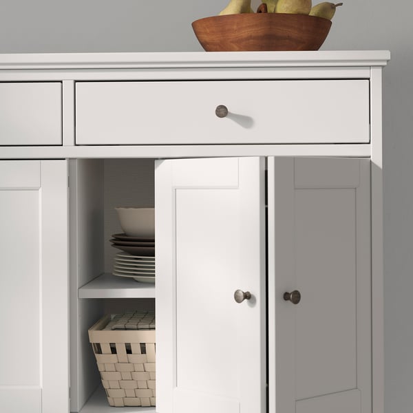 IDANÄS Buffet, blanc, 124x50x95 cm