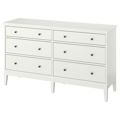 IDANÄS Commode 6 tiroirs, blanc, 162x95 cm