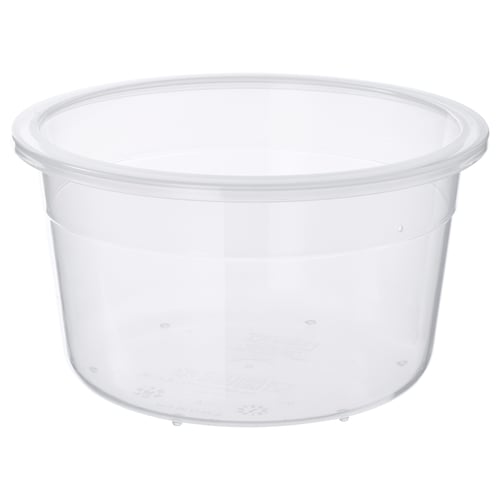 IKEA 365+ Boîte de conservation, rond/plastique, 750 ml