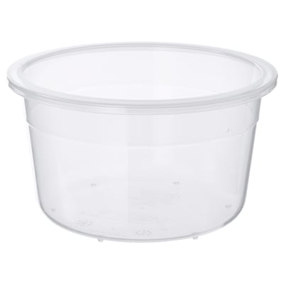 IKEA 365+ Boîte de conservation, rond/plastique, 750 ml