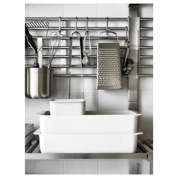 IKEA 365+ Plat à four, blanc, 18x13 cm