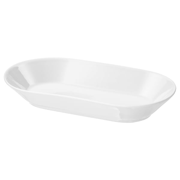 IKEA 365+ Plat, blanc, 24x13 cm