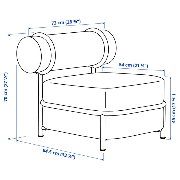 IKEA PS 2026 Fauteuil, avec assise/dossier gonflables/Knäbäck vert vif
