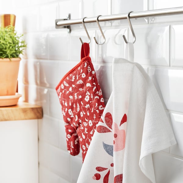 INAMARIA Gant isolant, à motifs/rouge
