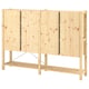 IVAR 2 sections/tablettes/élément, pin, 174x30x124 cm