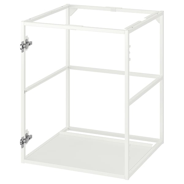 JÄRNBODA Élément bas évier, blanc, 60x60x75 cm
