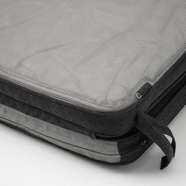 JÄRPÖN/DUVHOLMEN Coussin assise/dossier, extérieur, anthracite, 116x45 cm