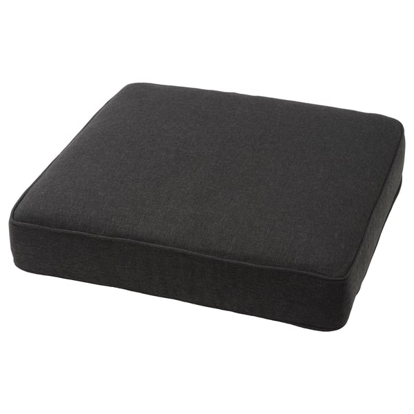 JÄRPÖN/DUVHOLMEN Coussin d'assise, extérieur, anthracite, 62x62 cm