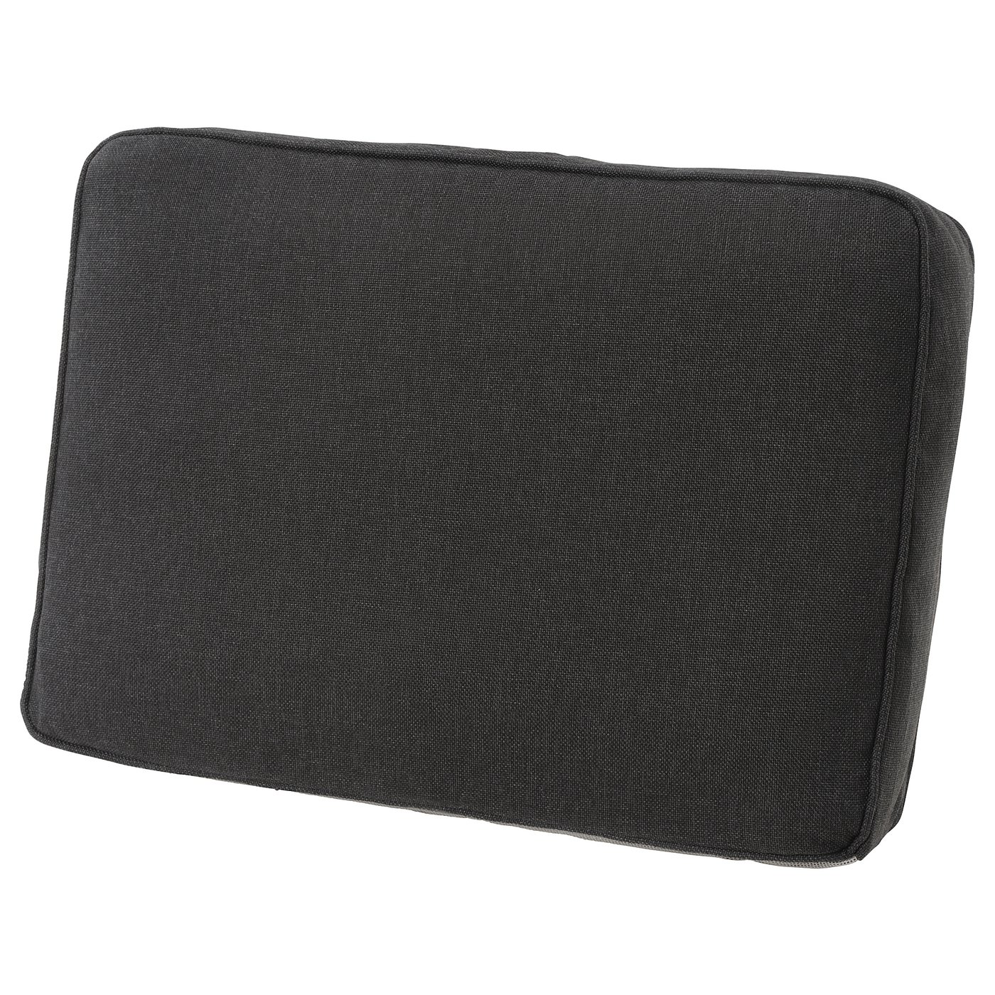 JÄRPÖN/DUVHOLMEN Coussin dossier, extérieur, anthracite, 62x44 cm