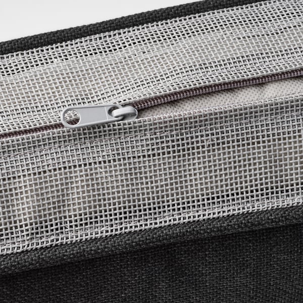 JÄRPÖN/DUVHOLMEN Coussin dossier, extérieur, anthracite, 62x44 cm