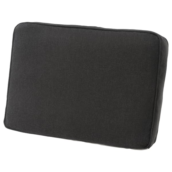 JÄRPÖN Housse pour coussin dossier, extérieur anthracite, 62x44 cm