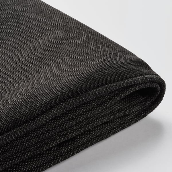 JÄRPÖN Housse pour coussin dossier, extérieur anthracite, 62x44 cm